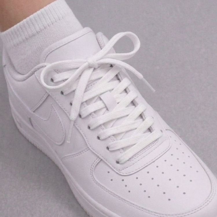 White Flat Casual Lace