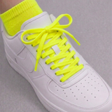 Neon Yellow Flat Casual Lace
