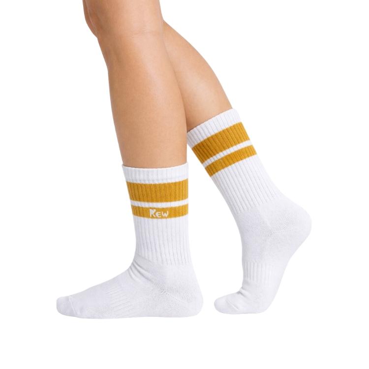 Half Sports Socks - White / Beige Free Size
