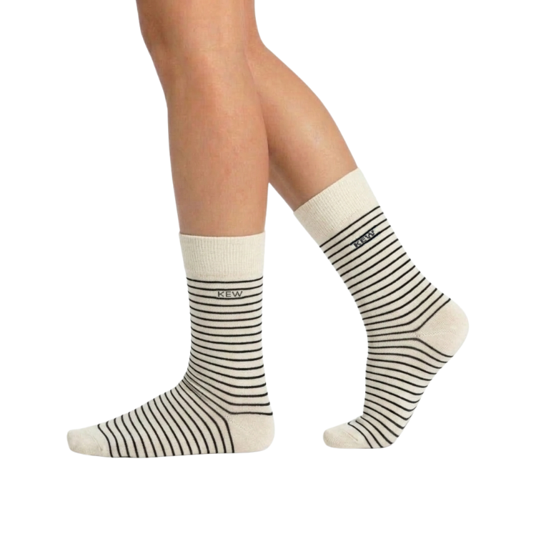 Crew Stripes Small White - Black