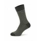 Crew Stripes Small Socks Dark Grey - White