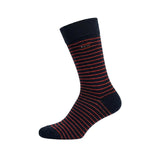 Crew Stripes Small Socks Dark Blue - Red