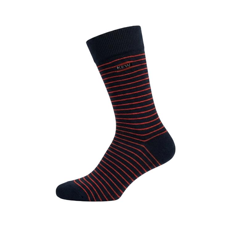 Crew Stripes Small Socks Dark Blue - Red