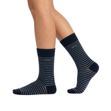 Crew Stripes Small Socks Blue - Light Grey