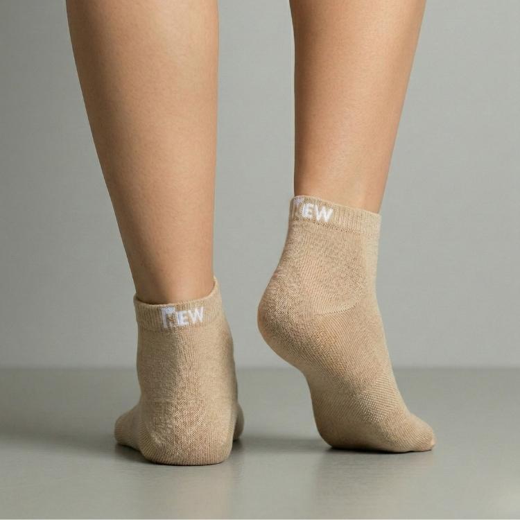 Ankle Socks - Beige Free Size