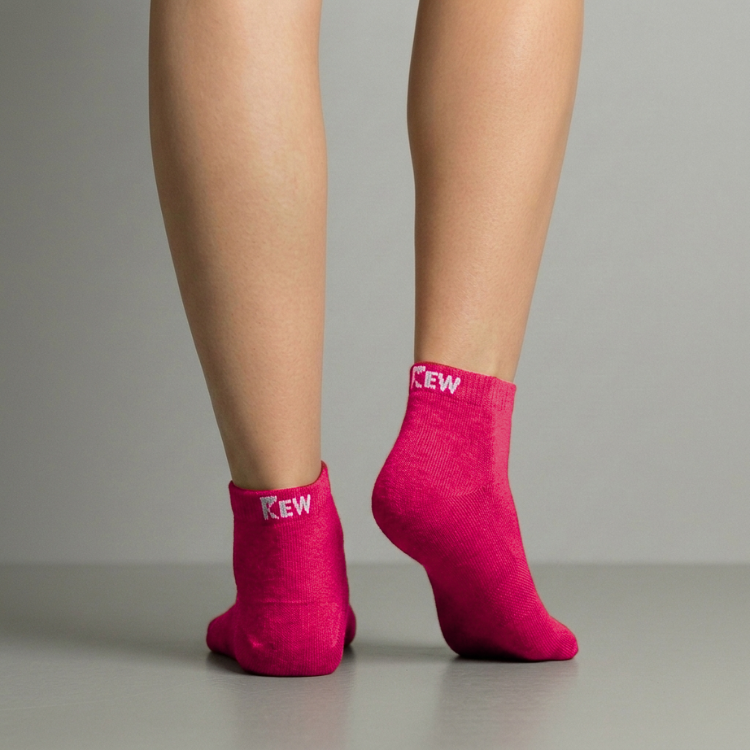 Ankle Socks - Pink Free Size