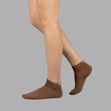 Ankle Socks - Dark Brown Free Size