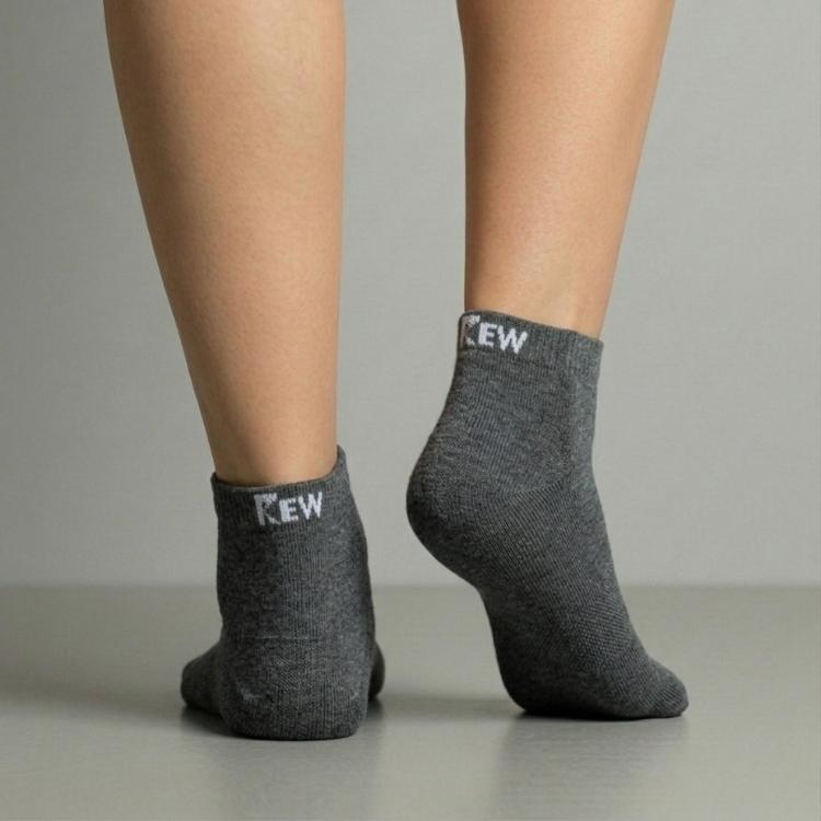 Ankle Socks - Dark Grey Free Size