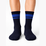 Half Sports Socks - Dark Blue / Blue Free Size