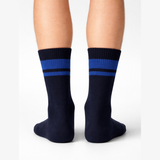 Half Sports Socks - Dark Blue / Blue Free Size