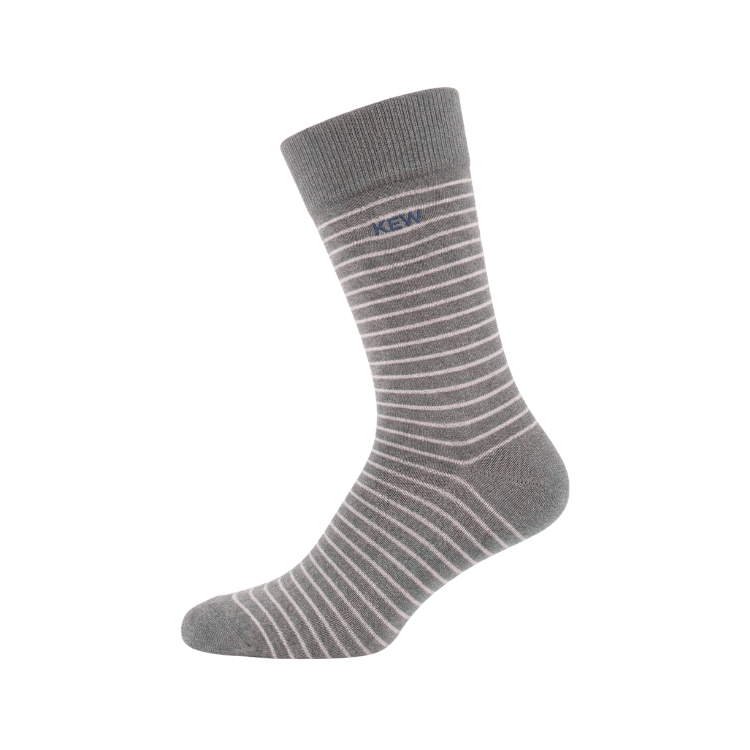Crew Stripes Small Socks Light Grey - White