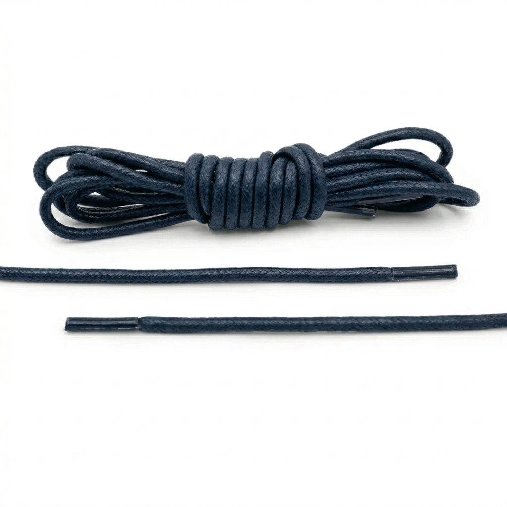 Dark Blue Dress Shoelaces