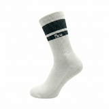 Half Sports Socks - White / Black Free Size