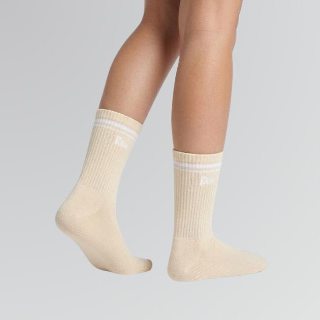 Sports - Pastel Cream Free Size premium Socks