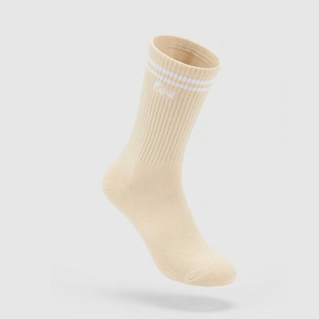 Sports - Pastel Cream Free Size premium Socks